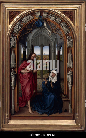 L'autel de Notre Dame (autel), ch. 1440. Artiste : Weyden, Rogier, van der (ca. 1399-1464) Banque D'Images