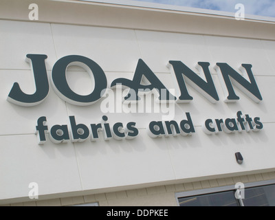 Jo-Ann Fabrics et artisanat Store Se connecter sur Entrée, USA Banque D'Images