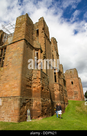 Le travail sur le projet des plates-formes à Leicesters bâtiment dans le château de Kenilworth, Warwickshire, en Angleterre. Février 2014 s'ouvre. Banque D'Images