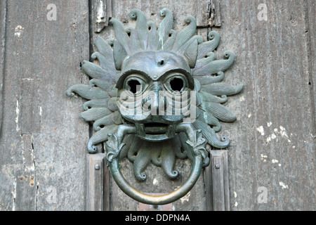 Le sanctuaire Knocker à la cathédrale de Durham. L'église cathédrale du Christ, la Bienheureuse Marie la Vierge et Saint Cuthbert de Durham. Banque D'Images