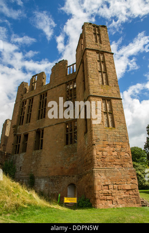 Le travail sur le projet des plates-formes à Leicesters bâtiment dans le château de Kenilworth, Warwickshire, en Angleterre. Février 2014 s'ouvre. Banque D'Images