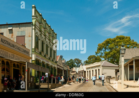 Main Street, Sovereign Hill, Ballarat, Victoria, Australie Banque D'Images