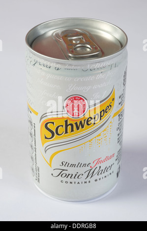 Schweppes Indian Tonic water Slimline Banque D'Images