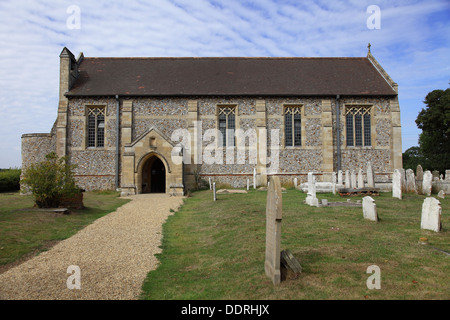 St Nicholas Church et cimetière, Dilham ,Norfolk,UK. Banque D'Images