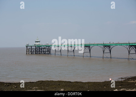 Clevedon Pier restauré Victoria près de Bristol Banque D'Images