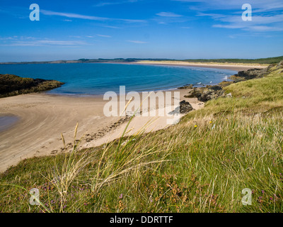 Malltraeth Bay sur la côte sud-ouest d'Anglesey, au Pays de Galles, Royaume-Uni Banque D'Images