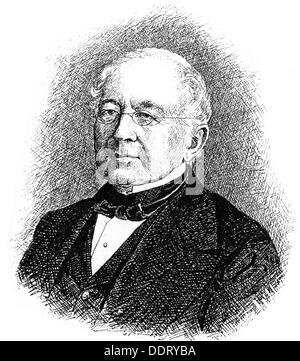 Gorchakov, Alexander Mikhaïlovitch, 15.7.1798 - 11.3.1883, diplomate et politicien russe, ministre des Affaires étrangères 1856 - 1882, chancelier 1863 - 1882, portrait, gravure de bois, XIXe siècle, Banque D'Images