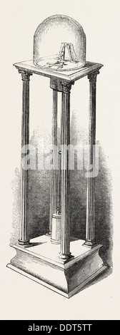 SHEPHERD'S HORLOGE ÉLECTRIQUE POUR LE PALAIS DE CRISTAL : LE PENDULE, LA GRANDE EXPOSITION, Londres, Royaume-Uni, 1851 Gravure Banque D'Images