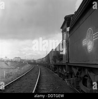 Loco de vapeur no 65811 de la mine de charbon transport Lynemouth, Northumberland, 1963. Artiste : Michael Walters Banque D'Images