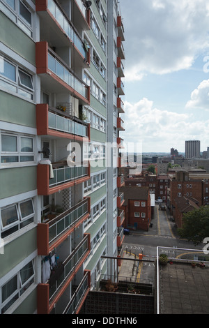 Dove Street Studios, 1960, bloc conseil par des architectes, Ministère de la ville Bristol, montrant à haut niveau sur la ville. Banque D'Images