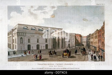 Le nouveau théâtre de Covent Garden, Bow Street, Westminster, London, 1809. Artiste : Anon Banque D'Images