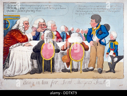 "Boney à temps pour la fête, maire', 1803. Artiste : Anon Banque D'Images