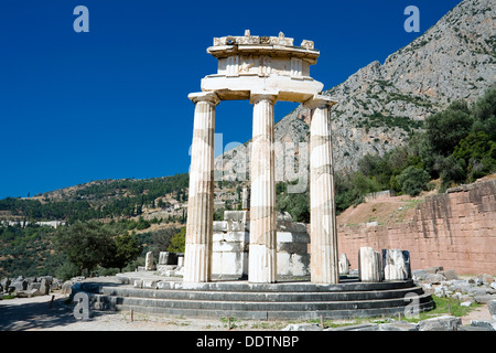 Le Tholos Hérôon d Phylakos à Delphes, Grèce. Artiste : Samuel Magal Banque D'Images