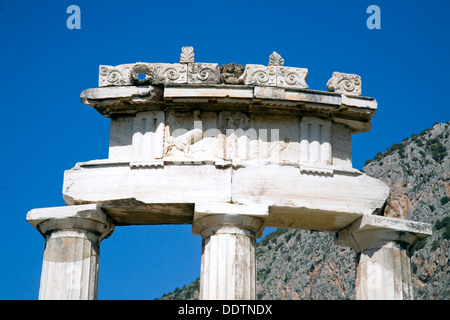 Le Tholos Hérôon d Phylakos à Delphes, Grèce. Artiste : Samuel Magal Banque D'Images