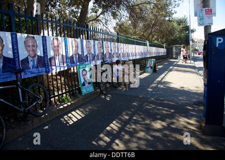 L'élection fédérale de l'Australie, 2013, la plage de Bondi NSW Australie Banque D'Images