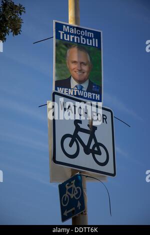 L'élection fédérale de l'Australie, 2013, la plage de Bondi NSW Australie Banque D'Images