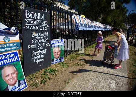 L'élection fédérale de l'Australie, 2013, la plage de Bondi NSW Australie Banque D'Images