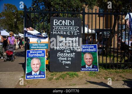 L'élection fédérale de l'Australie, 2013, la plage de Bondi NSW Australie Banque D'Images