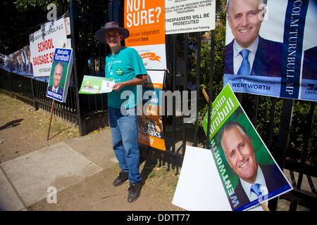 L'élection fédérale de l'Australie, 2013, la plage de Bondi NSW Australie Banque D'Images