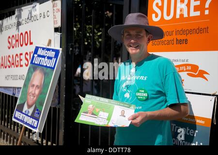 L'élection fédérale de l'Australie, 2013, la plage de Bondi NSW Australie Banque D'Images