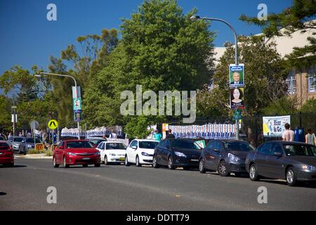 Bondi Beach, New South Wales, Australie. 7 septembre 2013. Bureau de vote à l'école publique de Bondi Beach, Bondi Beach, NSW, Australie. Crédit : John Simmons/Alamy Live News Banque D'Images