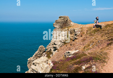 La Grande-Bretagne, l'Angleterre, Cornwall, en vue de la tête d'Agnès Banque D'Images