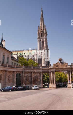 Basilique Saint Epvre de la Place de la carriere à Nancy, France. Banque D'Images