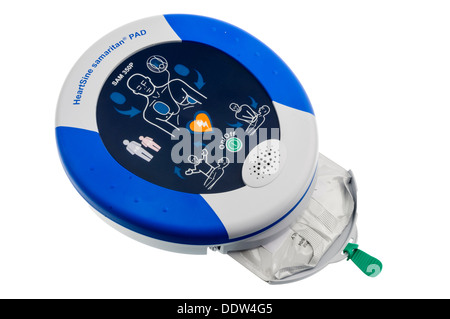 Heartsine SAM350P défibrillateur automatique avec les pads supprimé Banque D'Images