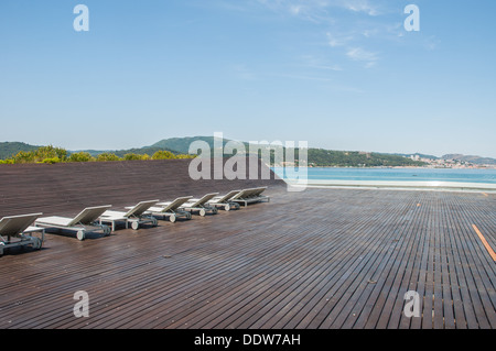 Bain de soleil Banque D'Images