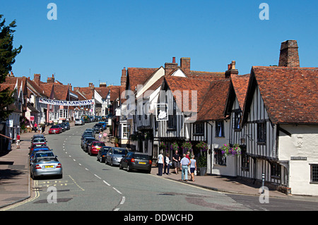 High Street Lavenham Suffolk Angleterre Banque D'Images