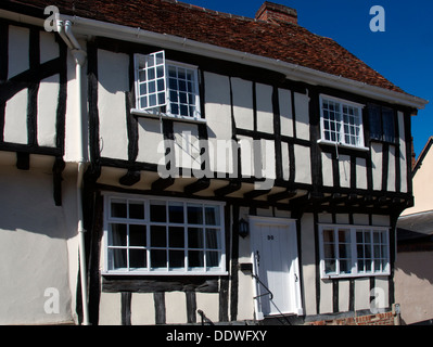 Maisons anciennes à colombages Lavenham Suffolk Angleterre Banque D'Images