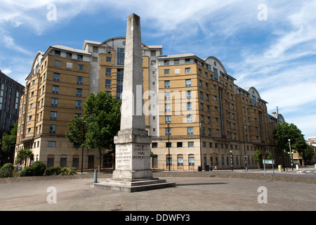 Obélisque du St George's Circus, Southwark, Londres, Angleterre, Royaume-Uni. Banque D'Images