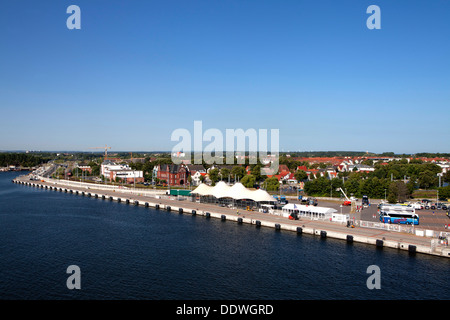 Une station balnéaire de Warnemunde, dans l'arrondissement de Rostock situé sur la mer Baltique au nord-est de l'Allemagne Banque D'Images