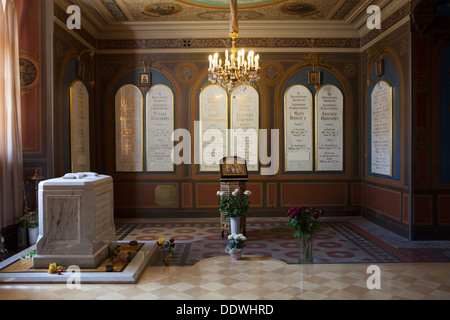 Intérieur de la cathédrale St Pierre et St Paul Cathedral, Saint-Pétersbourg, Russie sur l'île de Zayachy le long de la rivière Neva Banque D'Images