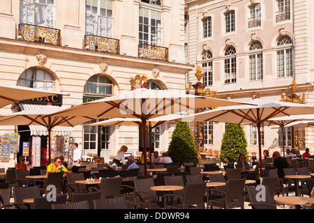 La place Stanislas au coeur de la ville de Nancy. Il a été désigné site du patrimoine mondial de l'UNESCO en 1983. Banque D'Images