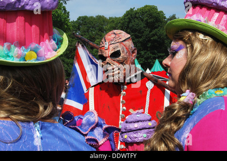 Personnages colorés à 2012 Fantasy Fair Arcen Pays-Bas Banque D'Images