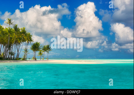 Petite île de Bora Bora. Polynésie Française Banque D'Images