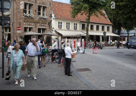 Mariastraat Bruge Brugge Bruges Belgique Belgique Europe Banque D'Images