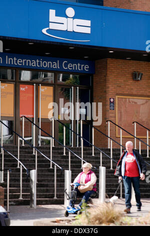 Bournemouth, Royaume-Uni 8 septembre 2013. Le premier jour du Trades Union Congress au Centre International de Bournemouth, BIC, réunit des représentants des syndicats affiliés. Credit : Carolyn Jenkins/Alamy Live News Banque D'Images