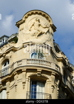 Immeuble Haussmannien, Boulevard Raspail, Paris, France Banque D'Images