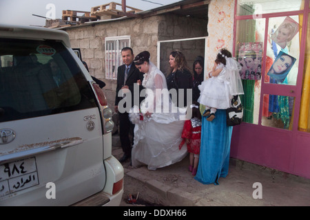 Province de Domiz, Duhok - Le Nord de l'Iraq (Kurdistan iraquien) - Camp de Réfugiés de Domiz - Mariage parmi les réfugiés Banque D'Images