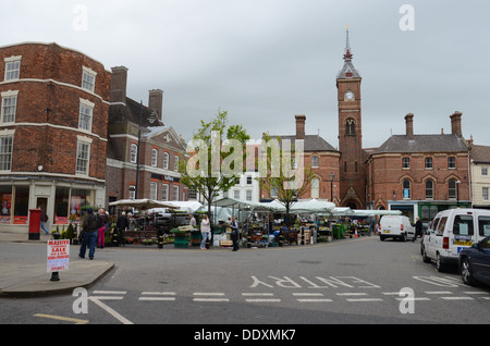 La ville de marché de Louth Lincolnshire Wolds. dans le Banque D'Images