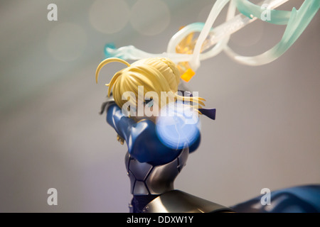 Jakarta, Indonésie, le 8 septembre 2013 : Anime figurine modèle présenté sur l'un des anime en Asie du Festival 2013. Banque D'Images