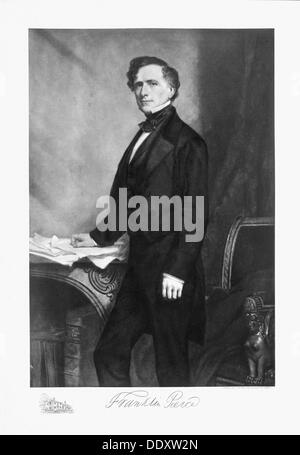 Franklin Pierce, 14e président des États-Unis d'Amérique, (1901). Artiste : Inconnu Banque D'Images