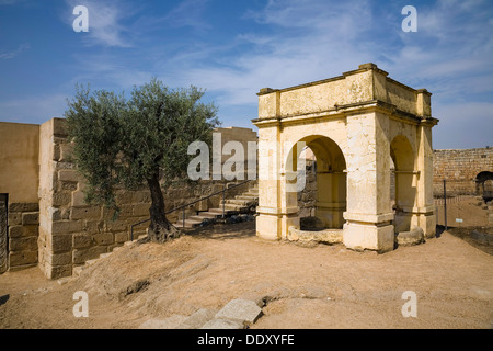 Une forteresse arabe dans le bower (alcazaba) à Mérida, Espagne, 2007. Artiste : Samuel Magal Banque D'Images