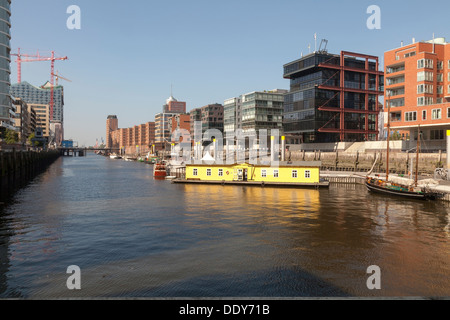 Hafen City, Am Sandtorkai / Dalmannkai trimestre, Hambourg, Allemagne Banque D'Images