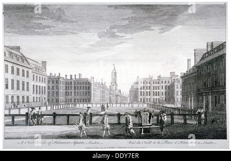 Hanover Square, Westminster, Londres, 1794. Artiste : Anon Banque D'Images