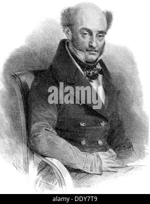 Potter, Louis de, 26.4.1786 - 22.7.1859, journaliste et politicien belge, membre du gouvernement provisoire 6.10. - 13.11.1830, demi-longueur, lithographie de Lemercier, 19ème siècle, Banque D'Images