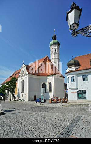 Dans l'église paroissiale de Saint Jakob, Dachau, Bavière Banque D'Images