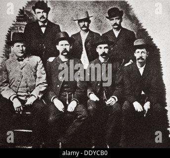 La Commission de la paix Dodge City, Kansas, USA, juin 1883. Artiste : Inconnu Banque D'Images